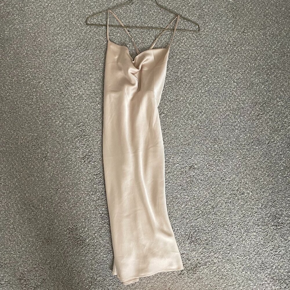 Show Me Your MuMu Satin Cowl Dress